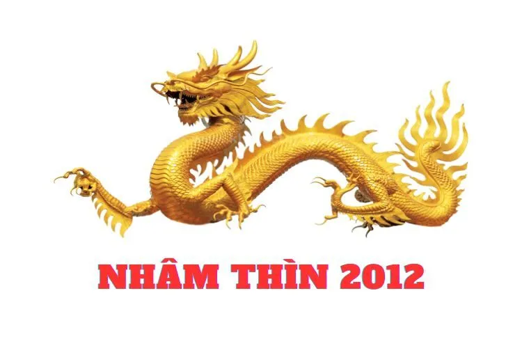 Người sinh năm 2012 thuộc tuổi Nhâm Thìn (con Rồng)